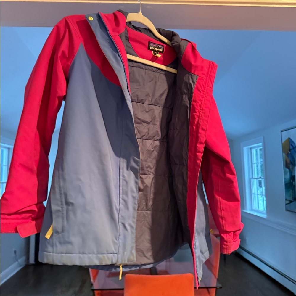 Patagonia Kids Red and Blue winter coat